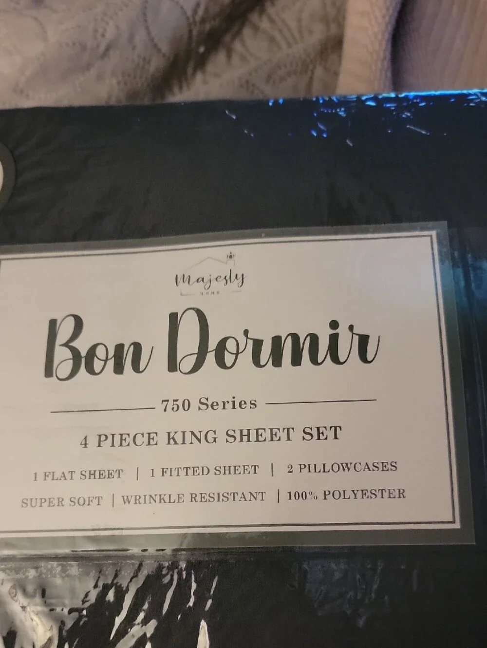 Maje 4-Piece King Sheet Set - Charcoal Gray